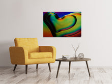 Load image into Gallery viewer, Canvas print Colored hearts
