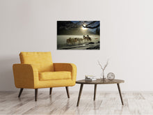 Load image into Gallery viewer, Canvas print huskies
