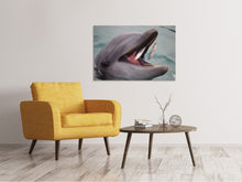 Load image into Gallery viewer, Canvas print Mealtime for a dolphin
