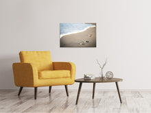 Load image into Gallery viewer, Canvas print Footprints in the sand on the beach
