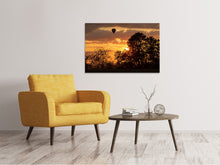 Load image into Gallery viewer, Canvas print Towards the sun with the hot air balloon
