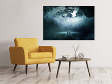 Load image into Gallery viewer, Canvas print Caution UFO
