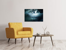 Load image into Gallery viewer, Canvas print Caution UFO
