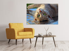 Load image into Gallery viewer, Canvas print green eye
