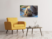 Load image into Gallery viewer, Canvas print green eye
