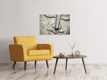 Load image into Gallery viewer, Canvas print Head of a Buddha in XXL
