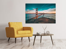 Load image into Gallery viewer, Canvas print Golden Gate in the light
