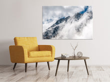 Load image into Gallery viewer, Canvas print Mountain view with clouds

