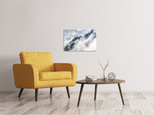 Load image into Gallery viewer, Canvas print Mountain view with clouds
