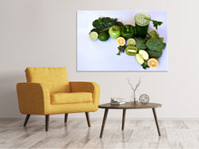 Load image into Gallery viewer, Canvas print green smoothie
