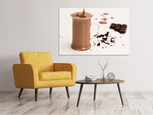 Load image into Gallery viewer, Canvas print Sweet chocolate smoothie
