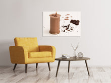Load image into Gallery viewer, Canvas print Sweet chocolate smoothie
