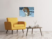 Load image into Gallery viewer, Canvas print Tiger in the snow
