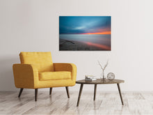 Load image into Gallery viewer, Canvas print Beach in the sunset
