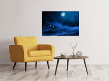 Load image into Gallery viewer, Canvas print At night in the woods
