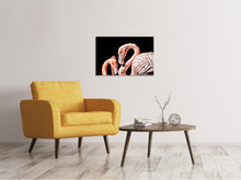Load image into Gallery viewer, Canvas print Magnificent flamingos
