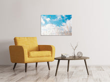 Load image into Gallery viewer, Canvas print Blades of grass in the sky

