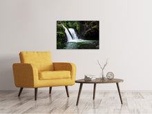 Load image into Gallery viewer, Canvas print Waterfall in the evening light
