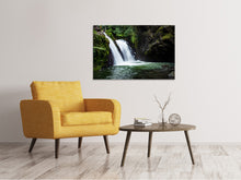 Load image into Gallery viewer, Canvas print Waterfall in the evening light
