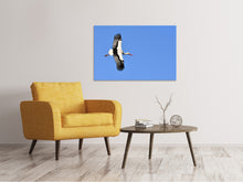 Load image into Gallery viewer, Canvas print The stork in action
