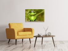 Load image into Gallery viewer, Canvas print Mr. Frog King
