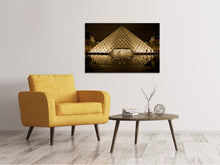 Load image into Gallery viewer, Canvas print At night at the Louvre
