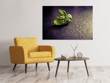 Load image into Gallery viewer, Canvas print Basil leaves
