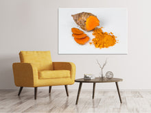 Load image into Gallery viewer, Canvas print Fresh turmeric
