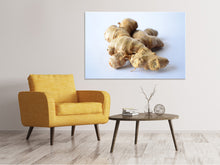 Load image into Gallery viewer, Canvas print Fresh ginger tuber
