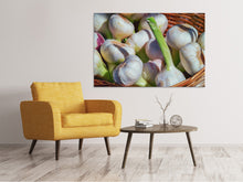 Load image into Gallery viewer, Canvas print Fresh garlic
