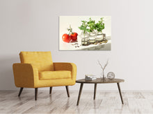 Load image into Gallery viewer, Canvas print Tomatoes and herbs
