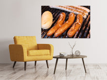 Load image into Gallery viewer, Canvas print Grilled sausage
