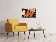 Load image into Gallery viewer, Canvas print Grilled sausage
