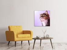 Load image into Gallery viewer, Canvas print Pop Art Cats Portrait
