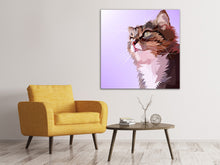 Load image into Gallery viewer, Canvas print Pop Art Cats Portrait
