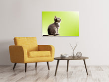 Load image into Gallery viewer, Canvas print Pop Art Cat XL
