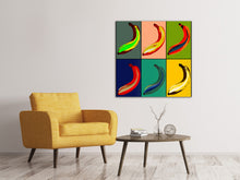 Load image into Gallery viewer, Canvas print Colorful bananas
