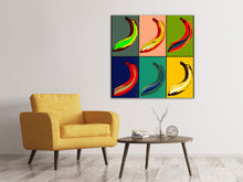 Load image into Gallery viewer, Canvas print Colorful bananas
