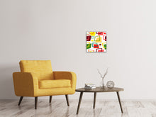 Load image into Gallery viewer, Canvas print Rectangles In Retro Style
