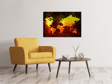 Load image into Gallery viewer, Canvas print Retro World Map
