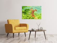 Load image into Gallery viewer, Canvas print Giraffes Love
