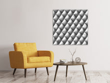 Load image into Gallery viewer, Canvas print 3D Lozenges Silver-Grey
