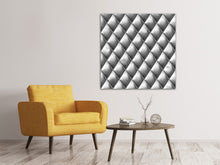 Load image into Gallery viewer, Canvas print 3D Lozenges Silver-Grey
