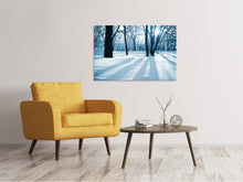 Load image into Gallery viewer, Canvas print The Forest Without Tracks In The Snow
