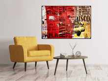 Load image into Gallery viewer, Canvas print Music Text In Grunge Style
