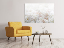 Load image into Gallery viewer, Canvas print White Roses In The Morning Dew
