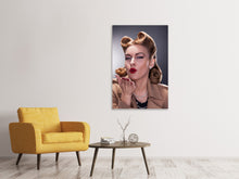 Load image into Gallery viewer, Canvas print Pin Up Kiss
