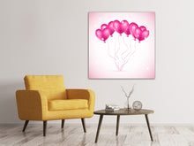 Load image into Gallery viewer, Canvas print Heart Balloons
