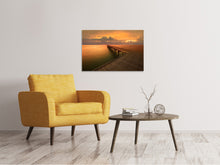 Load image into Gallery viewer, Canvas print The Footbridge  By The Sea
