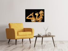 Load image into Gallery viewer, Canvas print Gold DJ`s
